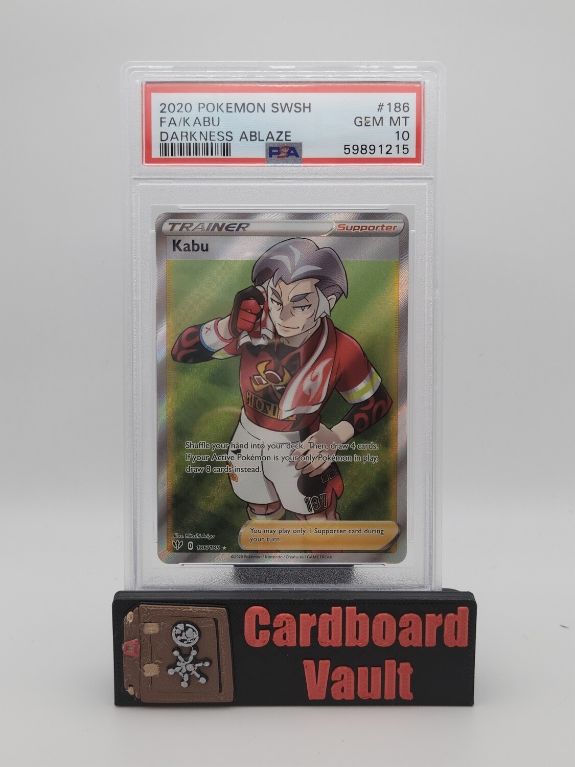 2020 Pokémon Kabu Full Art #186 PSA 10