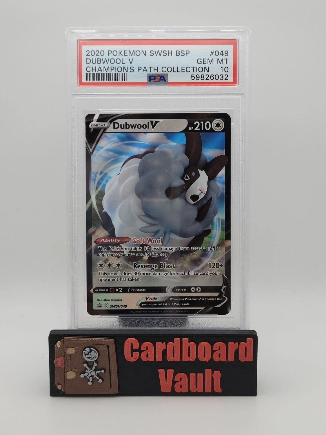 2020 Pokémon Dubwool V #049 PSA 10