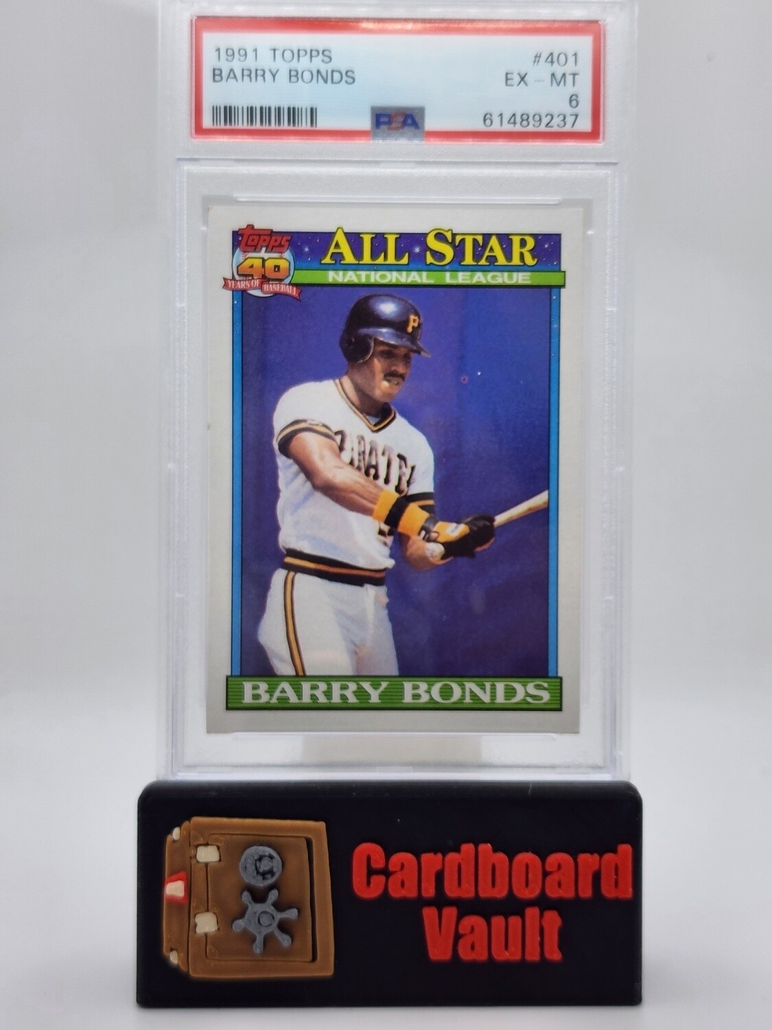 1991 Topps Barry Bonds #401 PSA 6