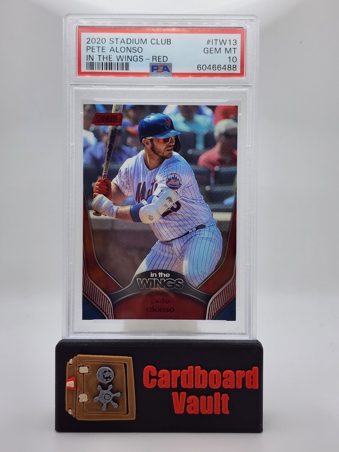 2020 Stadium Club In the Wings Pete Alonso #ITW-13 Red PSA 10