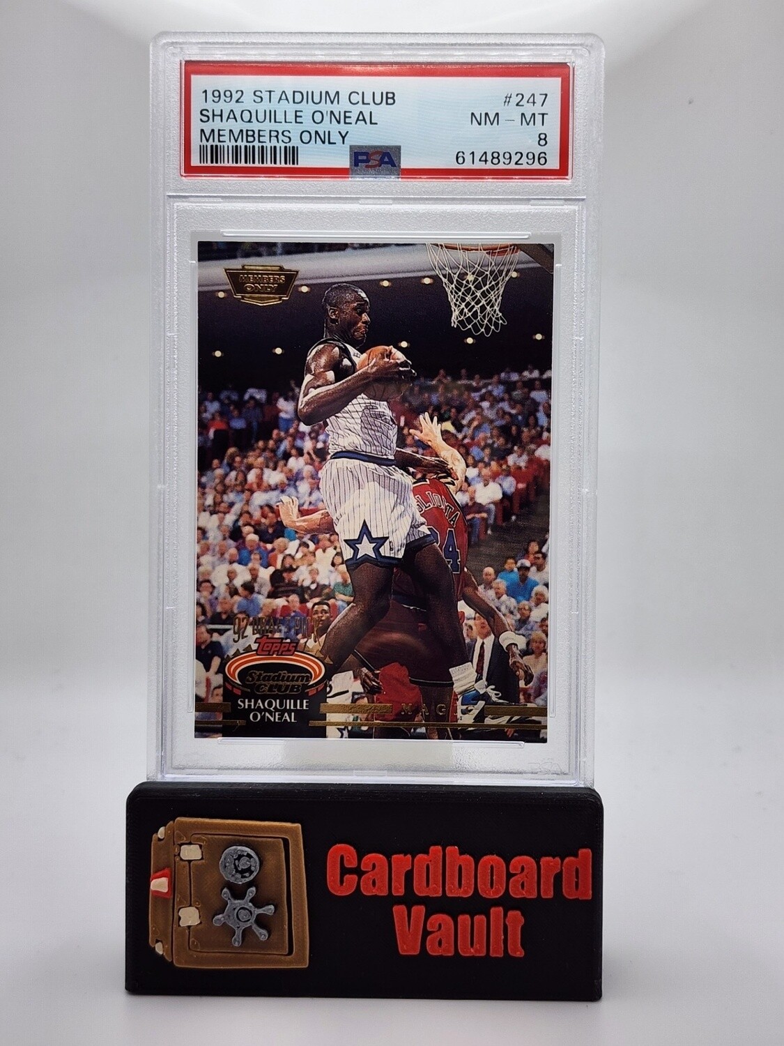 1992 Stadium Club Shaquille O&#39;Neal Members Only No. 247 PSA 8 61489296