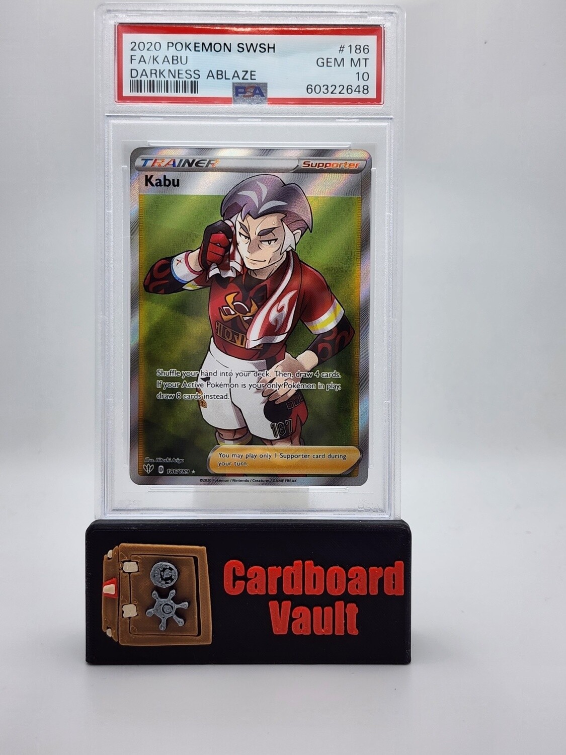 2020 Pokémon Kabu Full Art #186 PSA 10