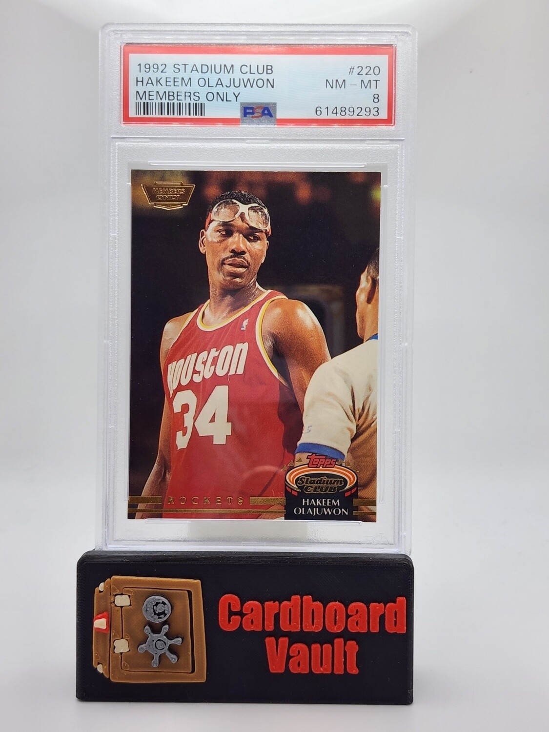1992 Stadium Club Hakeem Olajuwon Members Only #220 PSA 8