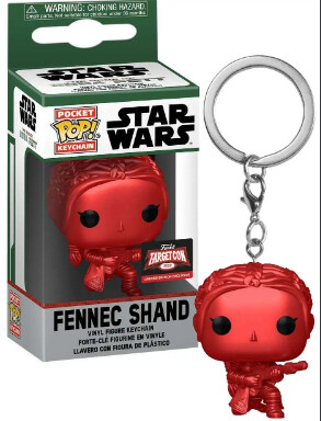 Star Wars Fennec Shand  Metallic Pocket Keychain Funko Pop