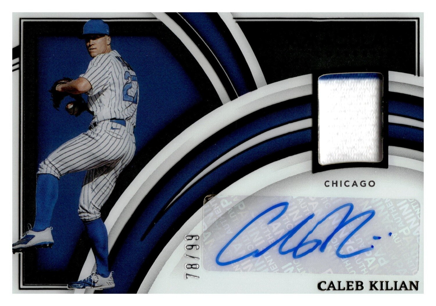 2022 Immaculate Caleb Kilian Autograph Patch #CIMS-CK 78/99