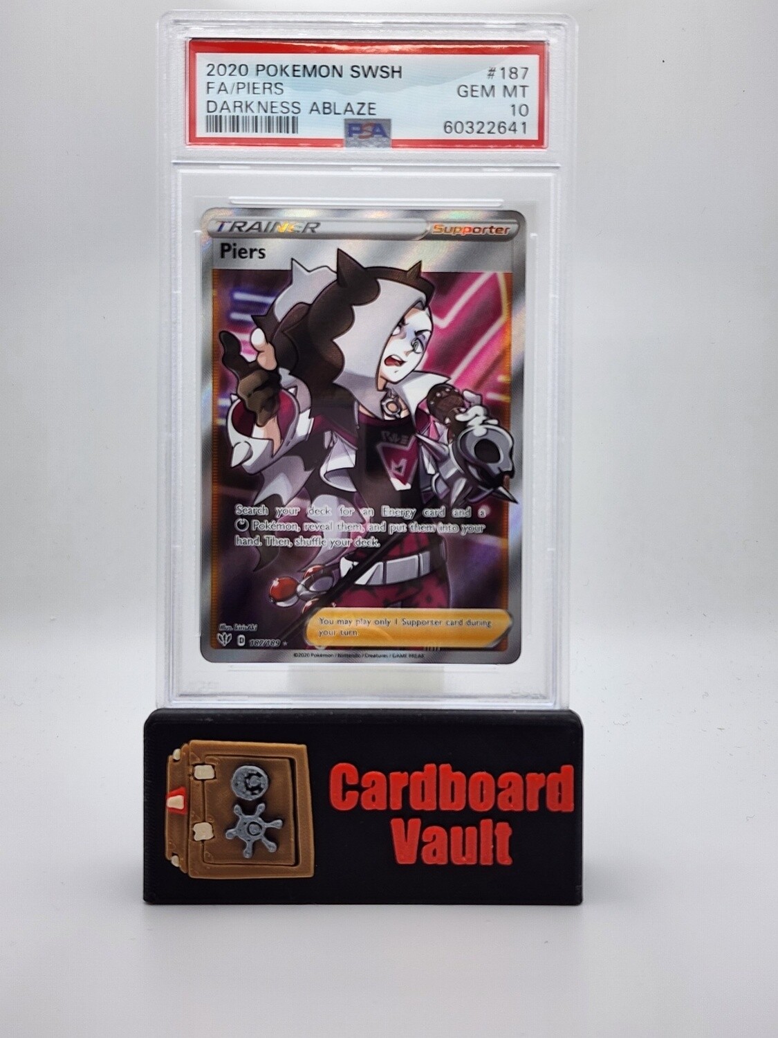 2020 Pokémon Piers Full Art  #187 PSA 10