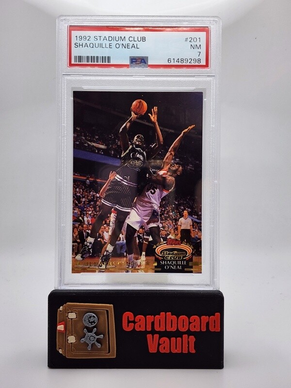 1992 Stadium Club Shaquille O&#39;Neal No. 201 PSA 7 61489298