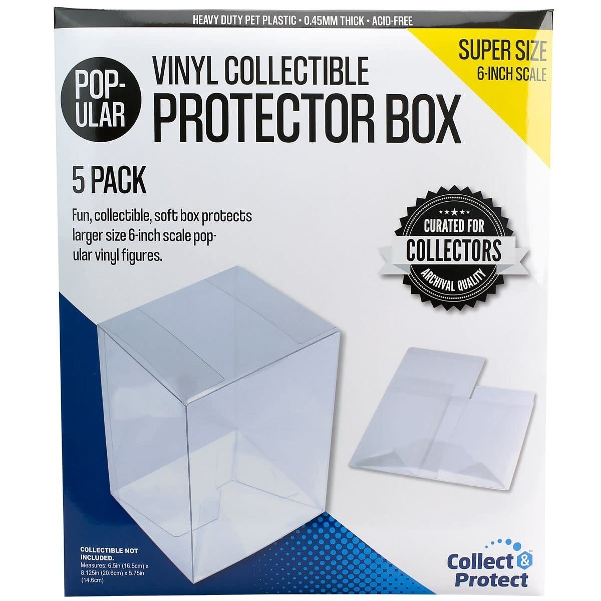 Entertainment Earth 6-Inch Vinyl Collectible Soft Collapsible Protector Box 5-Pack
