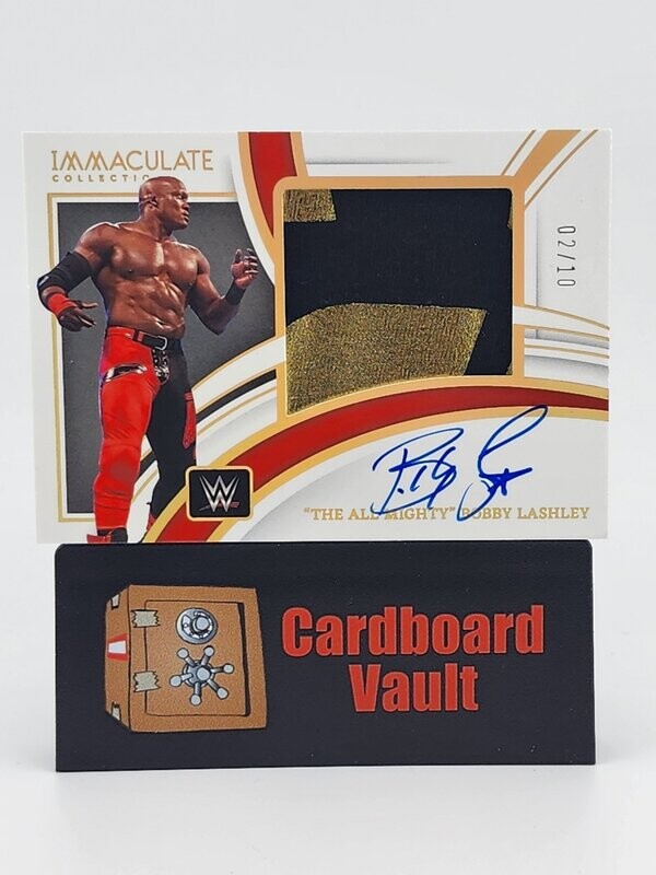2022 Immaculate The All Mighty Bobby Lashley Patch Autograph #PM-BLH  02/10