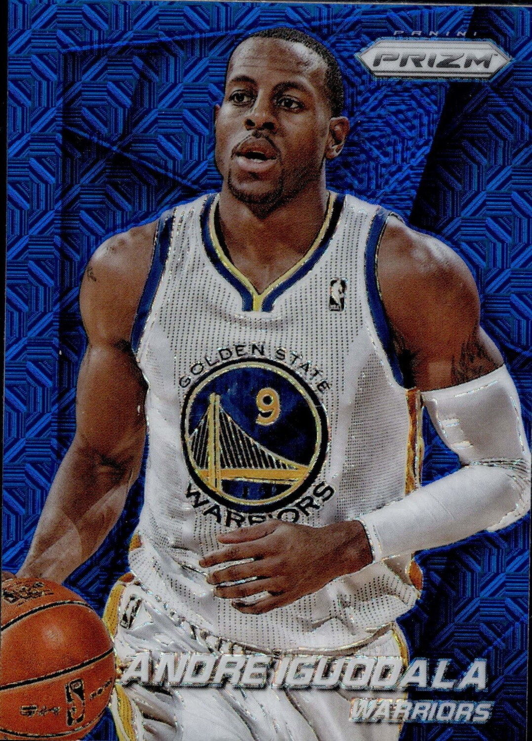 2014-15 Prizm Andre Iguddala #77 Blue Mojo