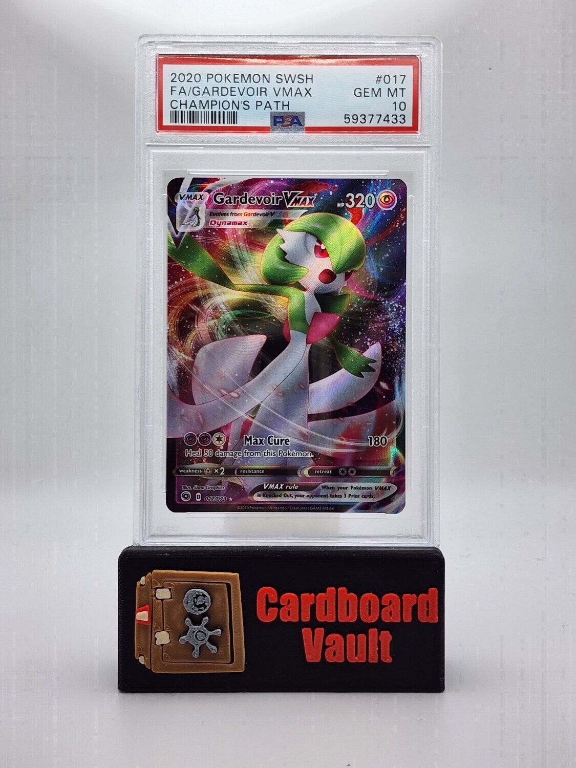 2020 Pokémon Gardevoir Vmax Full Art #017 PSA 10