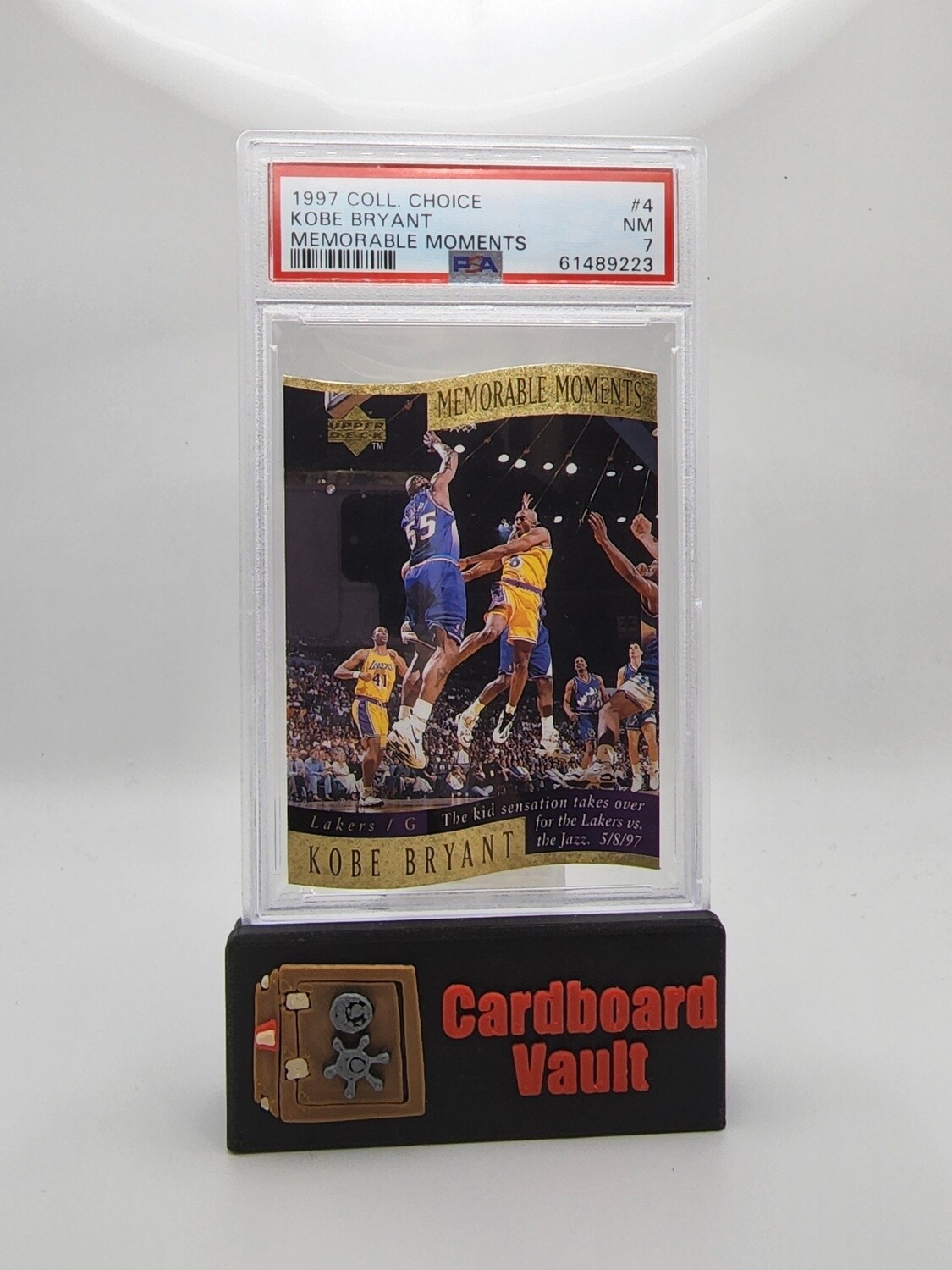 1997 Collectors Choice Memorable Moments Kobe Bryant #4 PSA 7