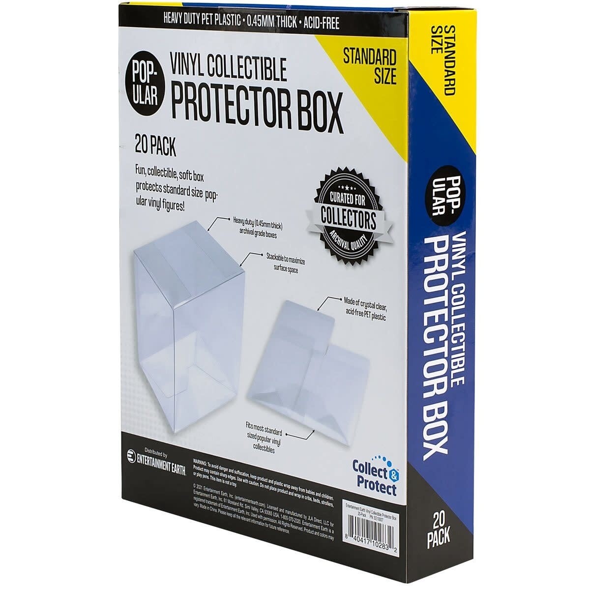Entertainment Earth Vinyl Collectible Soft Collapsible Protector Box 20-Pack