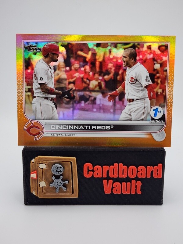 2022 Topps 1st Edition Cincinnati Reds #75 Orange Foil 59/75