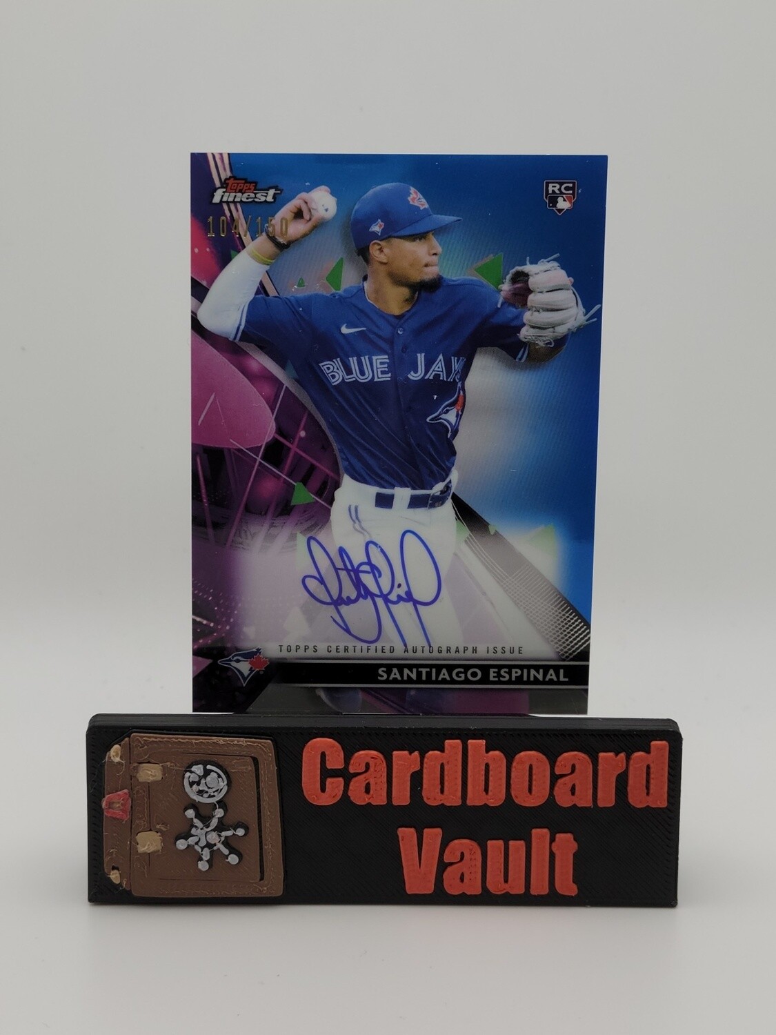 2021 Topps Finest Santiago Espinal Autograph #FA-SE 104/150