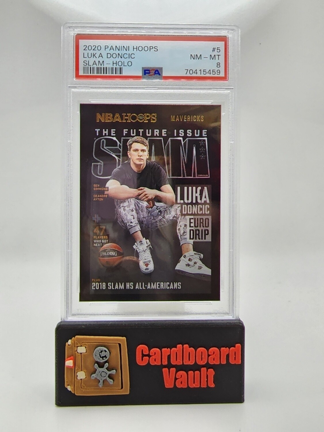 2020 Hoops SLAM Luka Doncic #5 Holo PSA 8 70415459