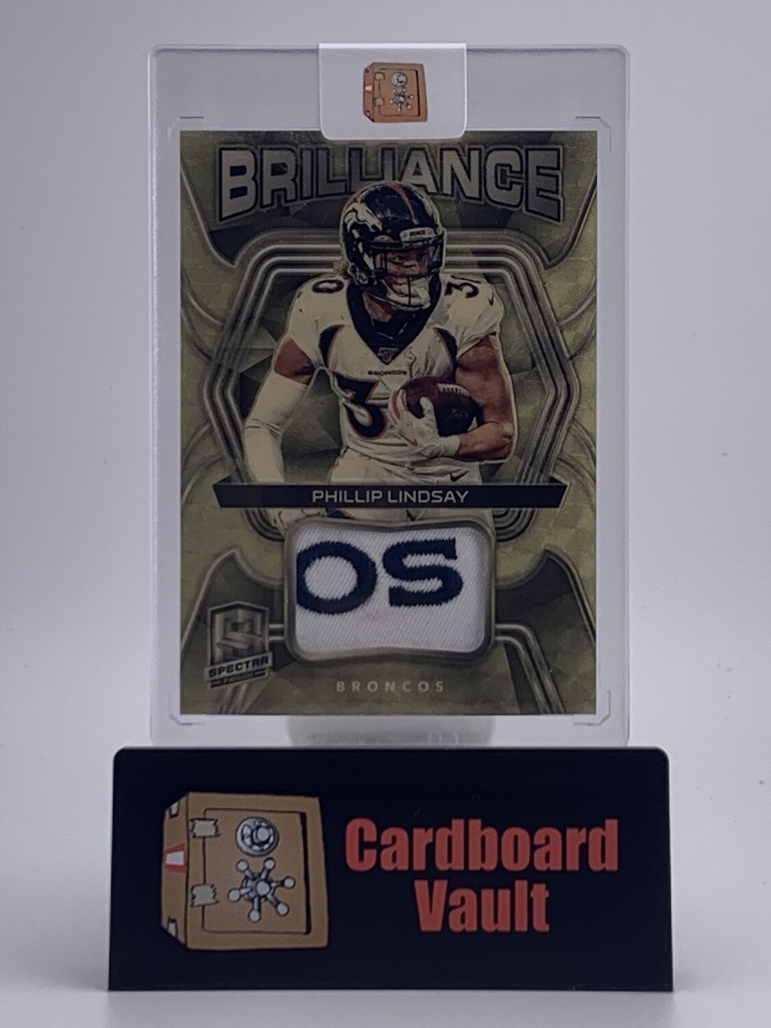 2020 Spectra Brilliance Phillip Lindsey Laundry Tag #5 Gold 1/1