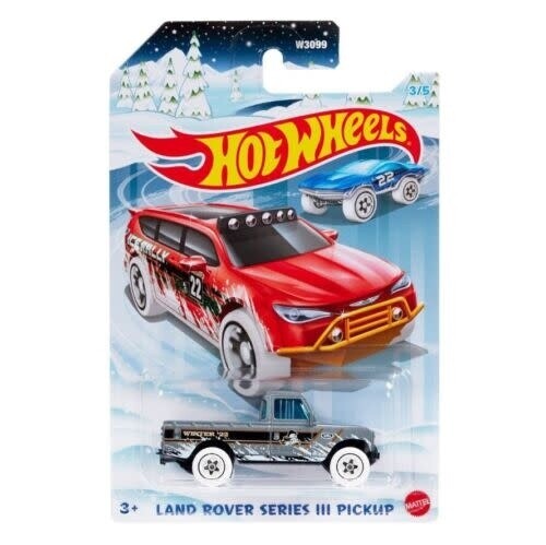Hot Wheels Christmas 2022 Land Rover Series III Pickup 3/5