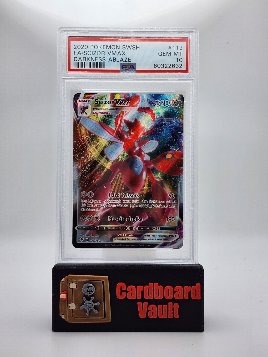 2020 Pokémon Scizor Vmax Full Art #119 PSA 10