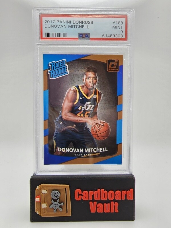 2017 Donruss Donovan Mitchell Rated Rookie No. 188 PSA 9 61489303