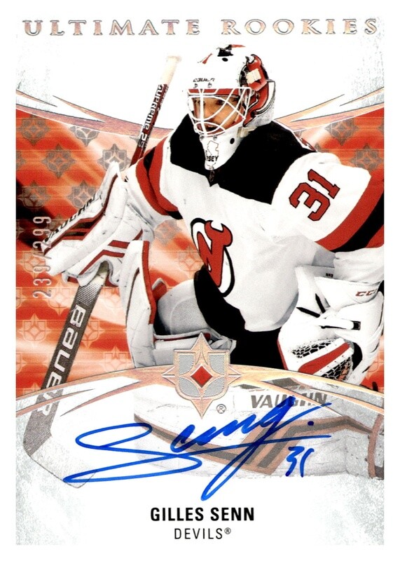 2020-21 Upper Deck Ultimate Rookies Gilles Senn #116  Autograph