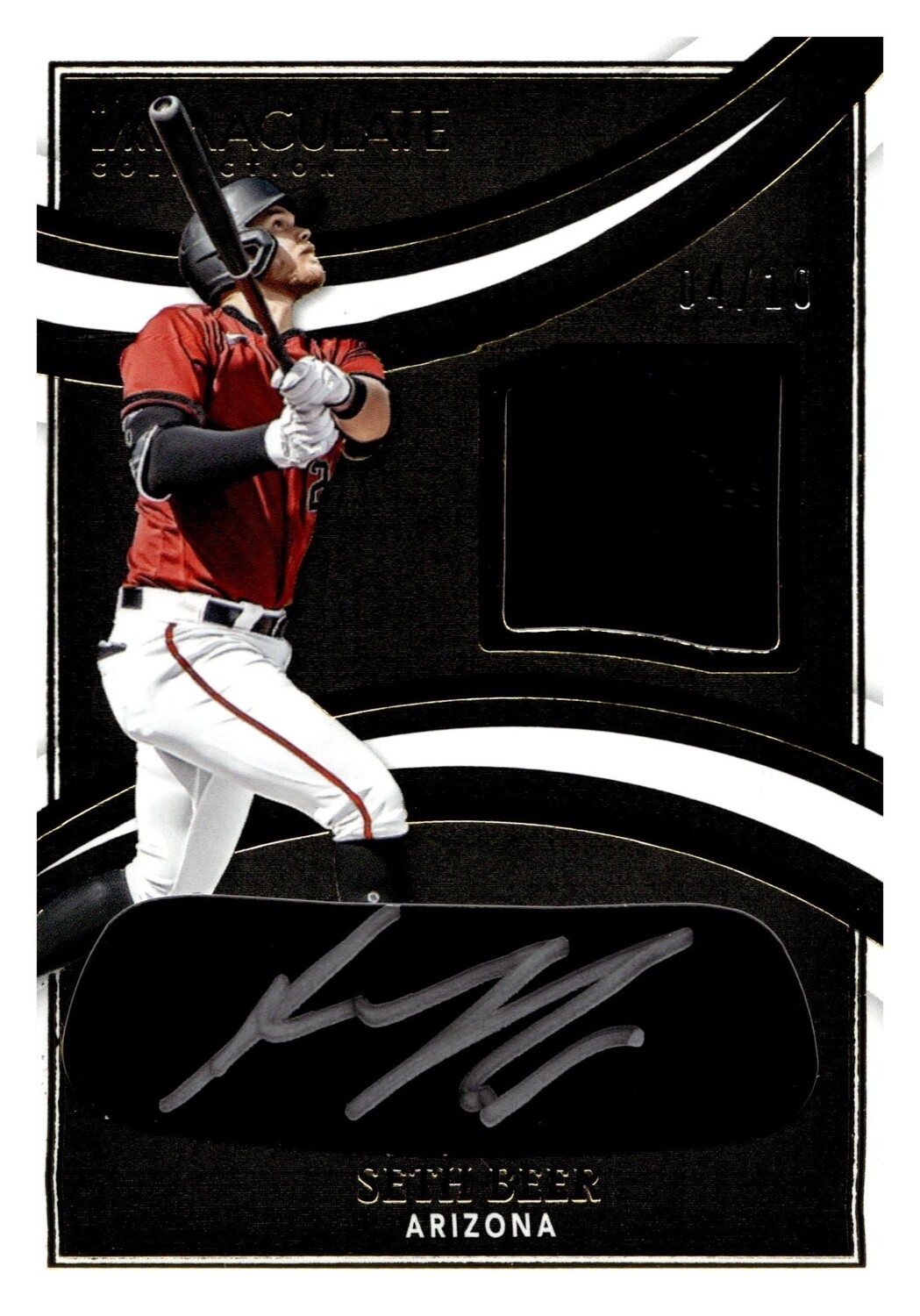 2022 Immaculate Seth Beer #IBP-SB Patch Autograph 04/10