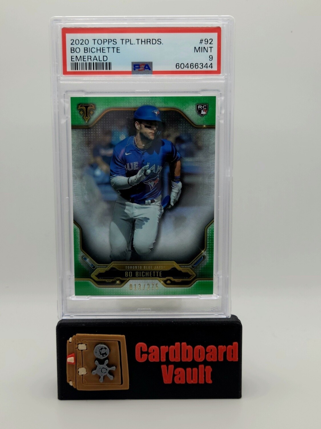 2020 Topps Triple Threads Bo Bichette Emerald #92 PSA 9