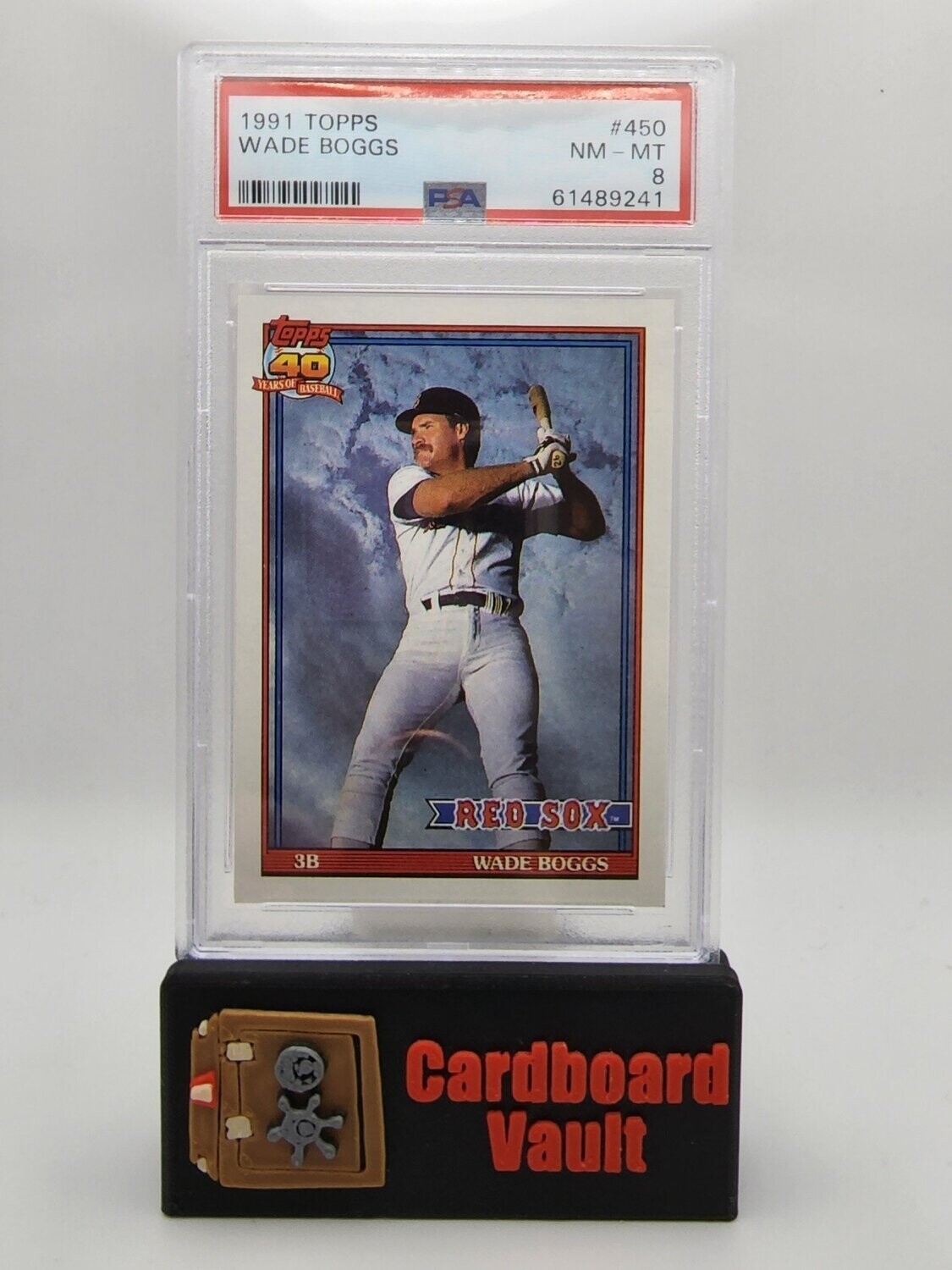 1991 Topps Wade Boggs #450 PSA 8