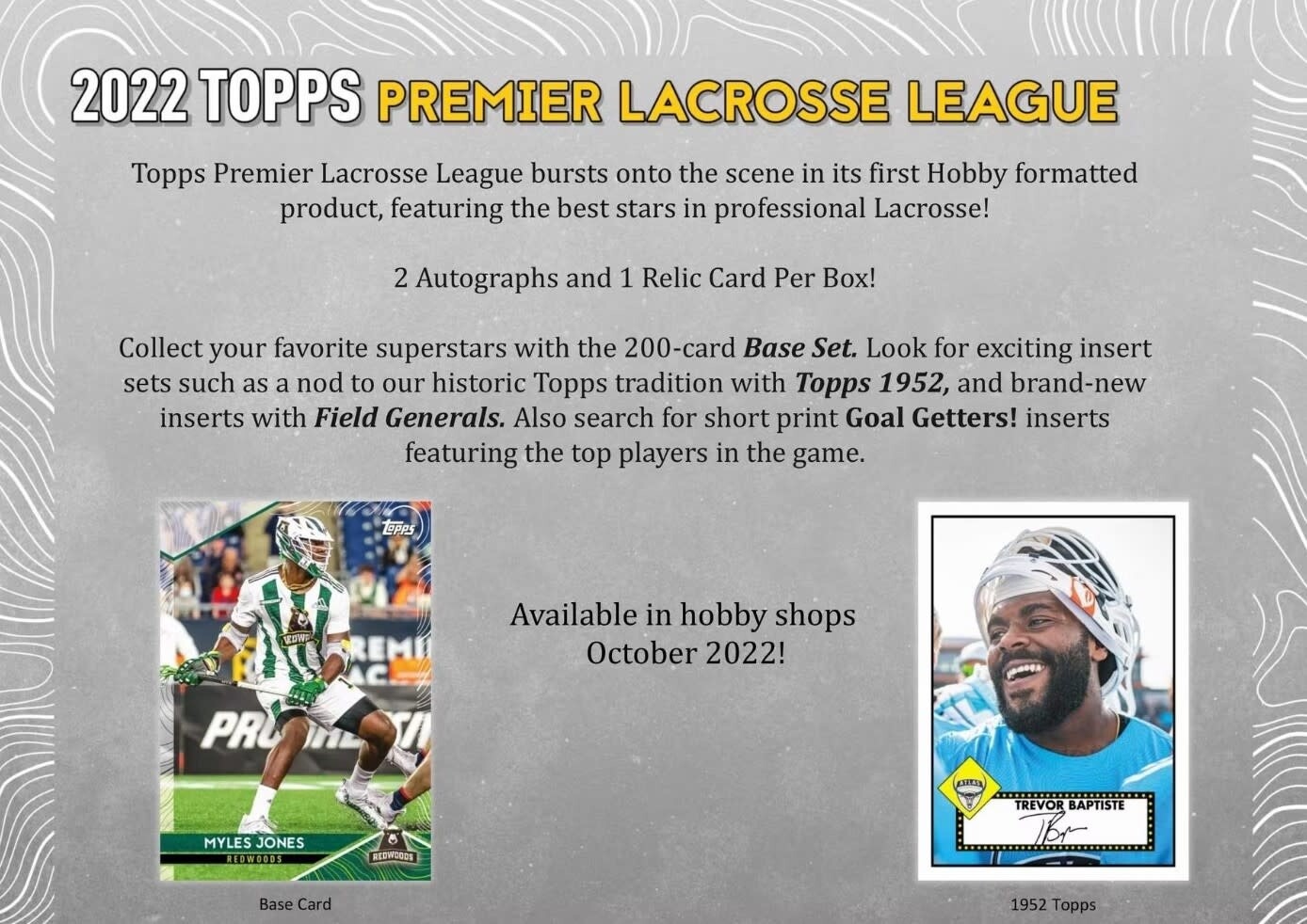 2022 Topps Premier Lacrosse League Hobby Box