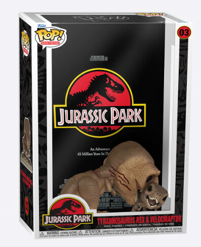 Jurassic Park Tyrannosaurus Rex and Velociraptor 03 Movie Posters Funko Pop