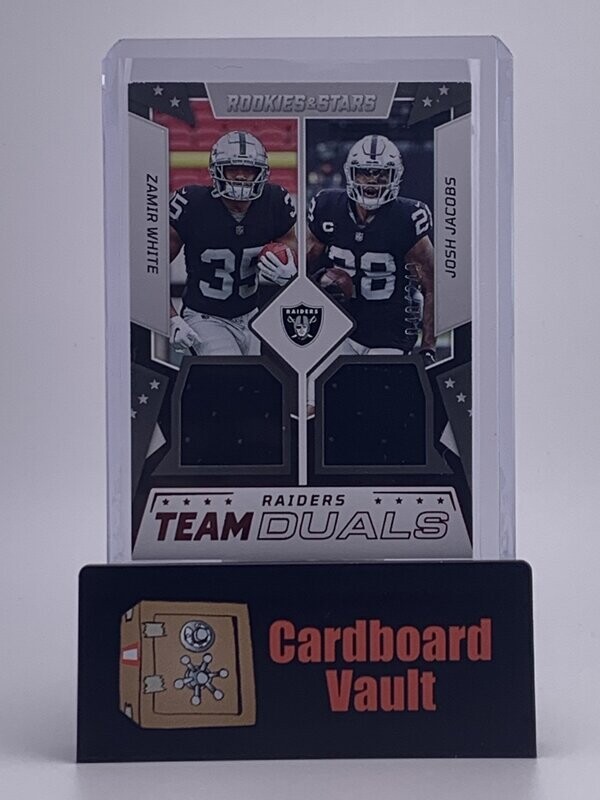 2022 Rookies and Stars Zamir White Josh Jacobs Team Duals #TD-LR Red 040/249