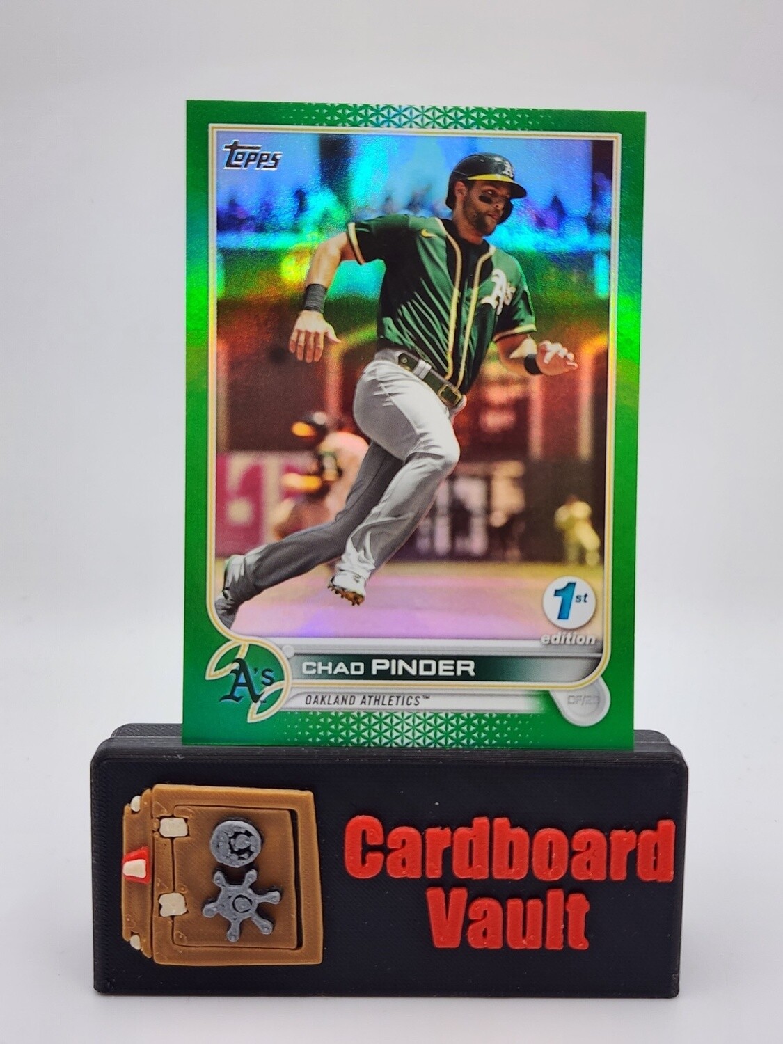 2022 Topps 1st Edition Chad Pinder #180 Green Foil 048/150