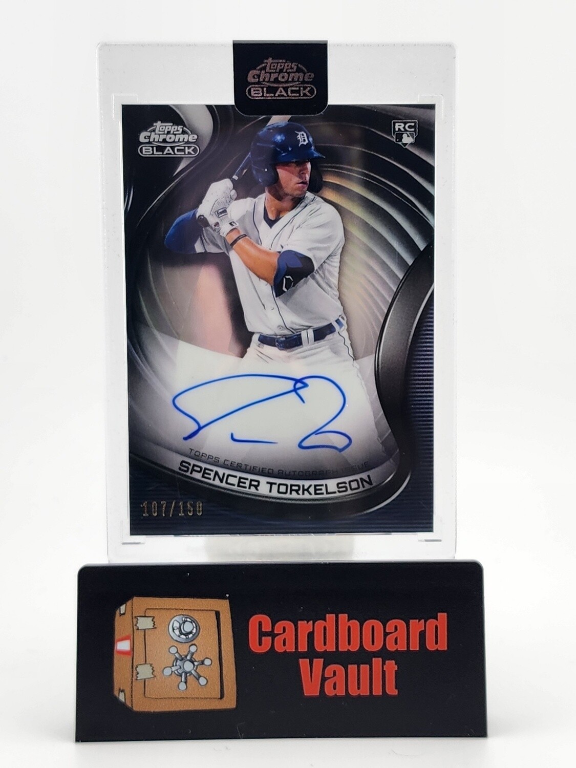 2022 Topps Chrome Black Spencer Torkelson Autograph #CBA-ST Refractor 107/150
