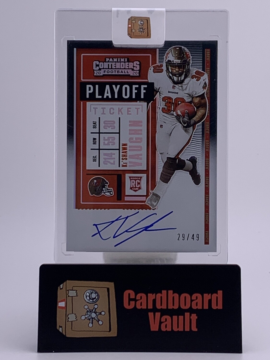 2020 Contenders Playoff Ticket KeShawn Vaughn Autograph #128 29/49