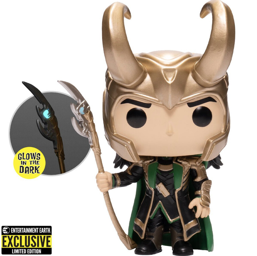 Avengers Loki with Scepter Pop! Vinyl Figure - Entertainment Earth Exclusive 985