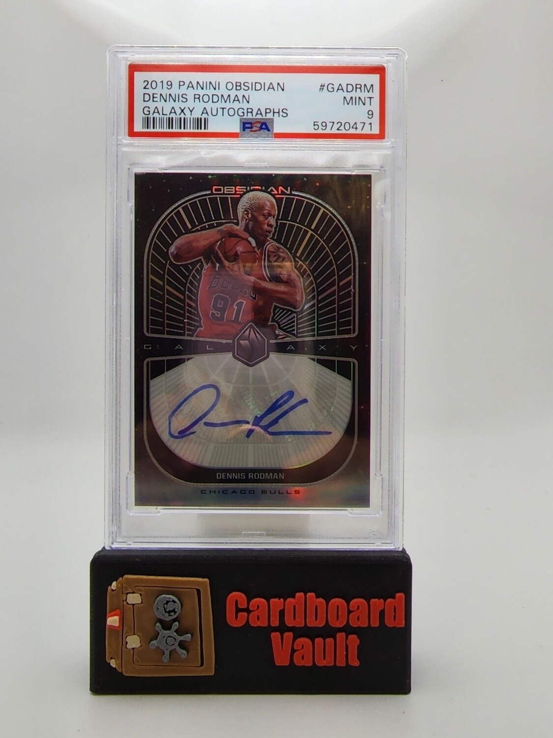 2019 Obsidian Galaxy Autographs Dennis Rodman #GA-DRM 39/60 PSA 9 59720471