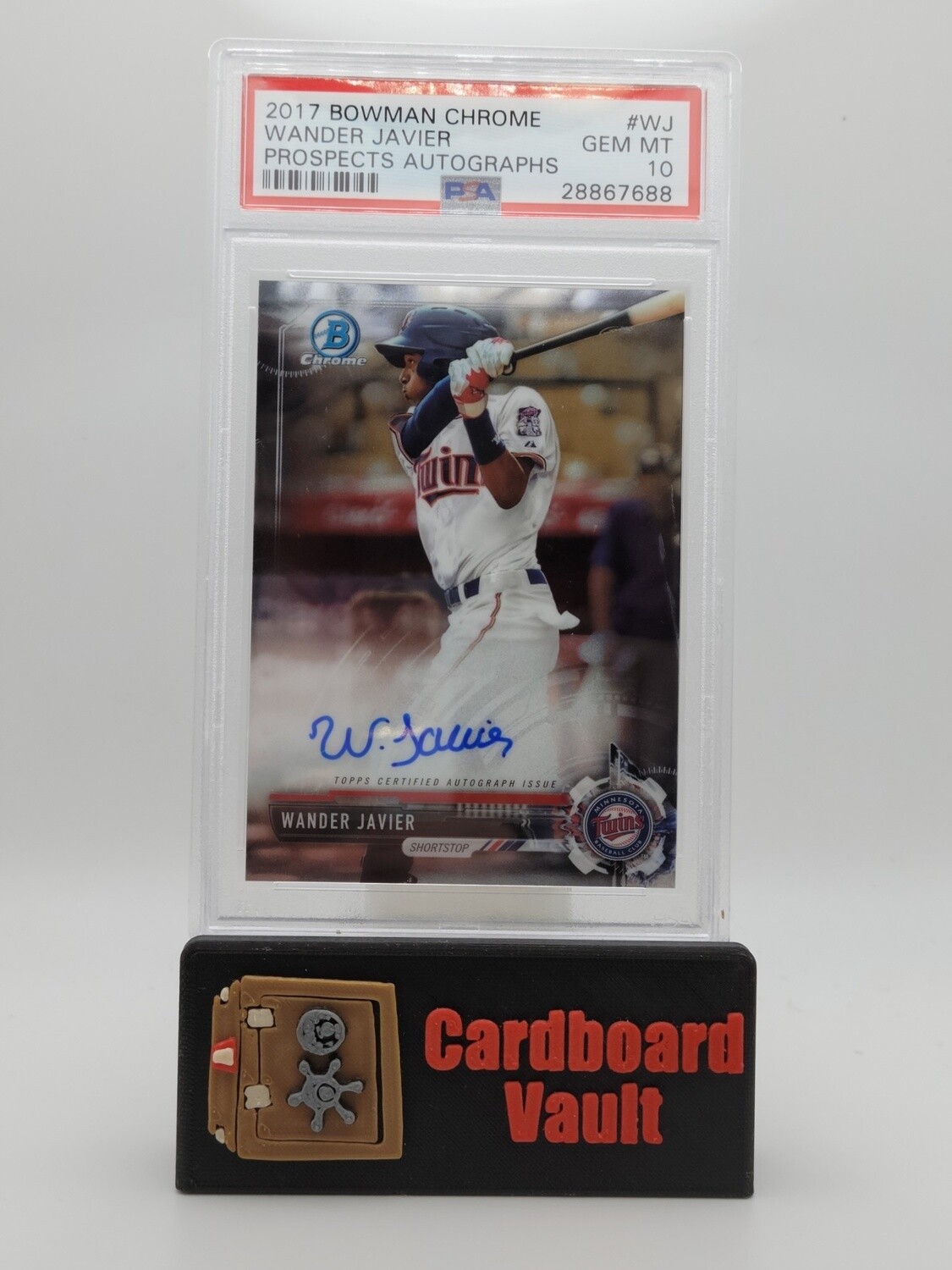 2017 Bowman Chrome Wander Javier Prospects Autographs #CPA-WJ PSA 10
