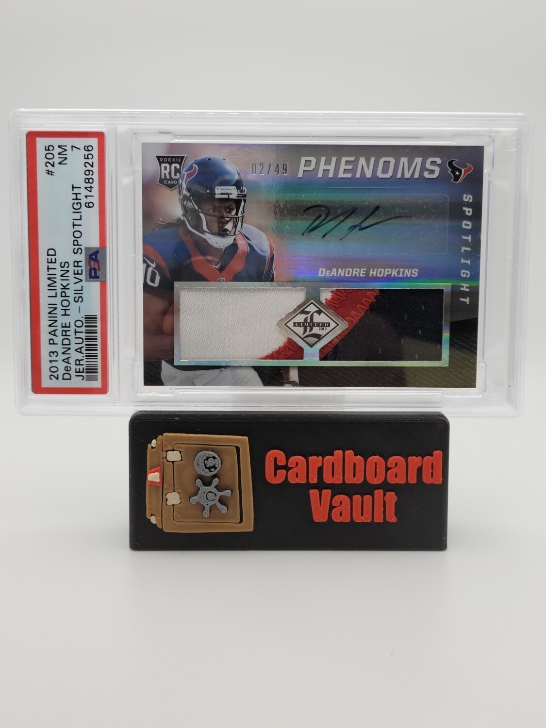2013 Limited DeAndre Hopkins #205 Phenoms RPA 02/49 PSA 7