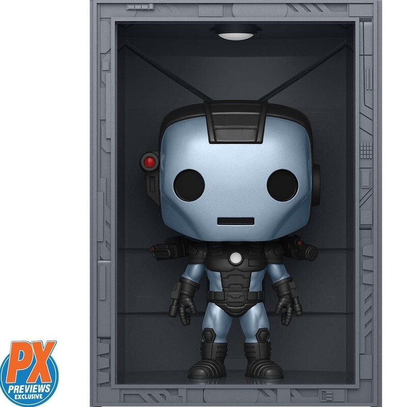 Marvel Iron Man Hall of Armor Iron Man Model 11 War Machine Deluxe Pop! Vinyl Figure - Previews Exclusive