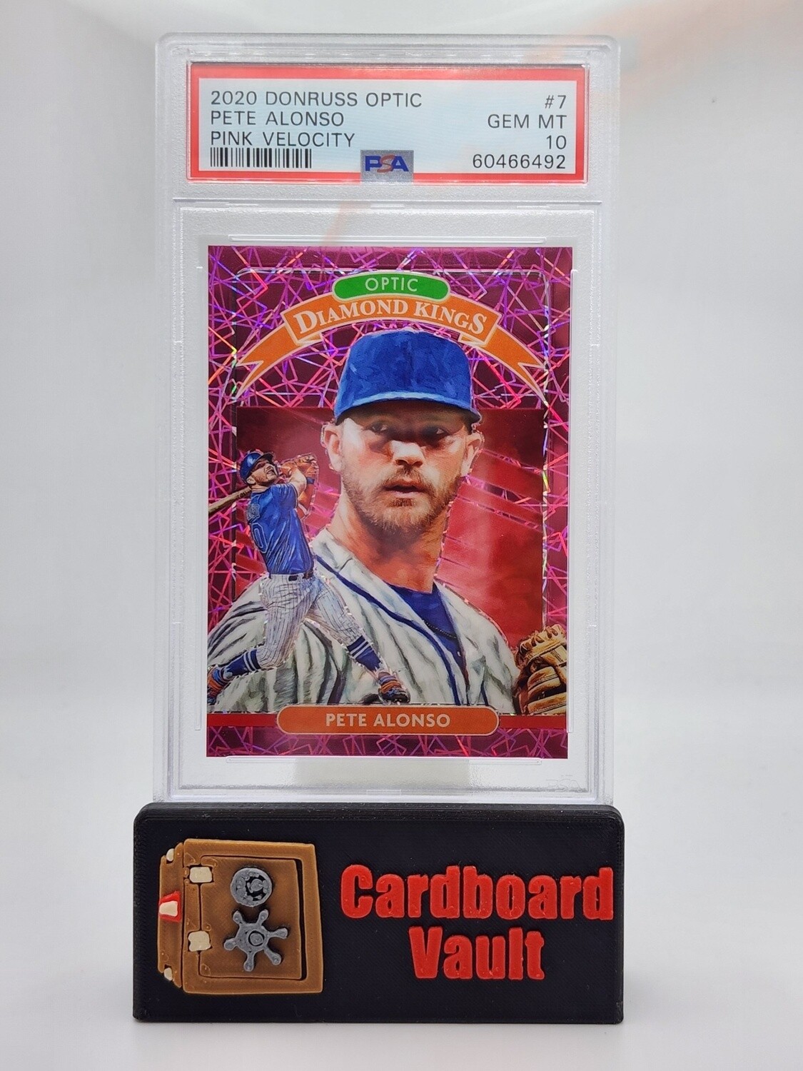 2020 Donruss Optic Pete Alonso Diamond Kings Pink Velocity No. 7 125/199 PSA 10 60466492