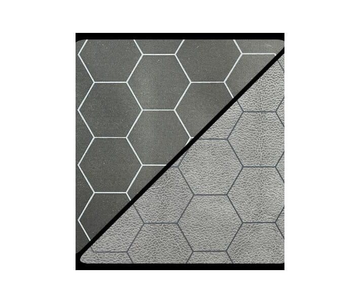 Chessex Battlemat 1 Inch Reversible Black-Grey Hexes