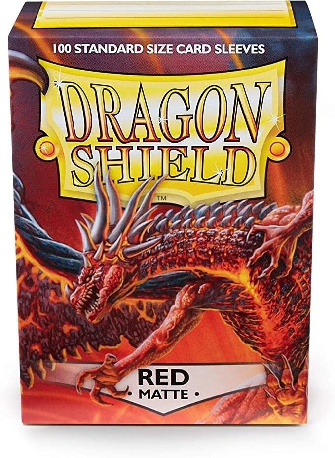 Dragon Shield 100 Card Sleeves Matte Red