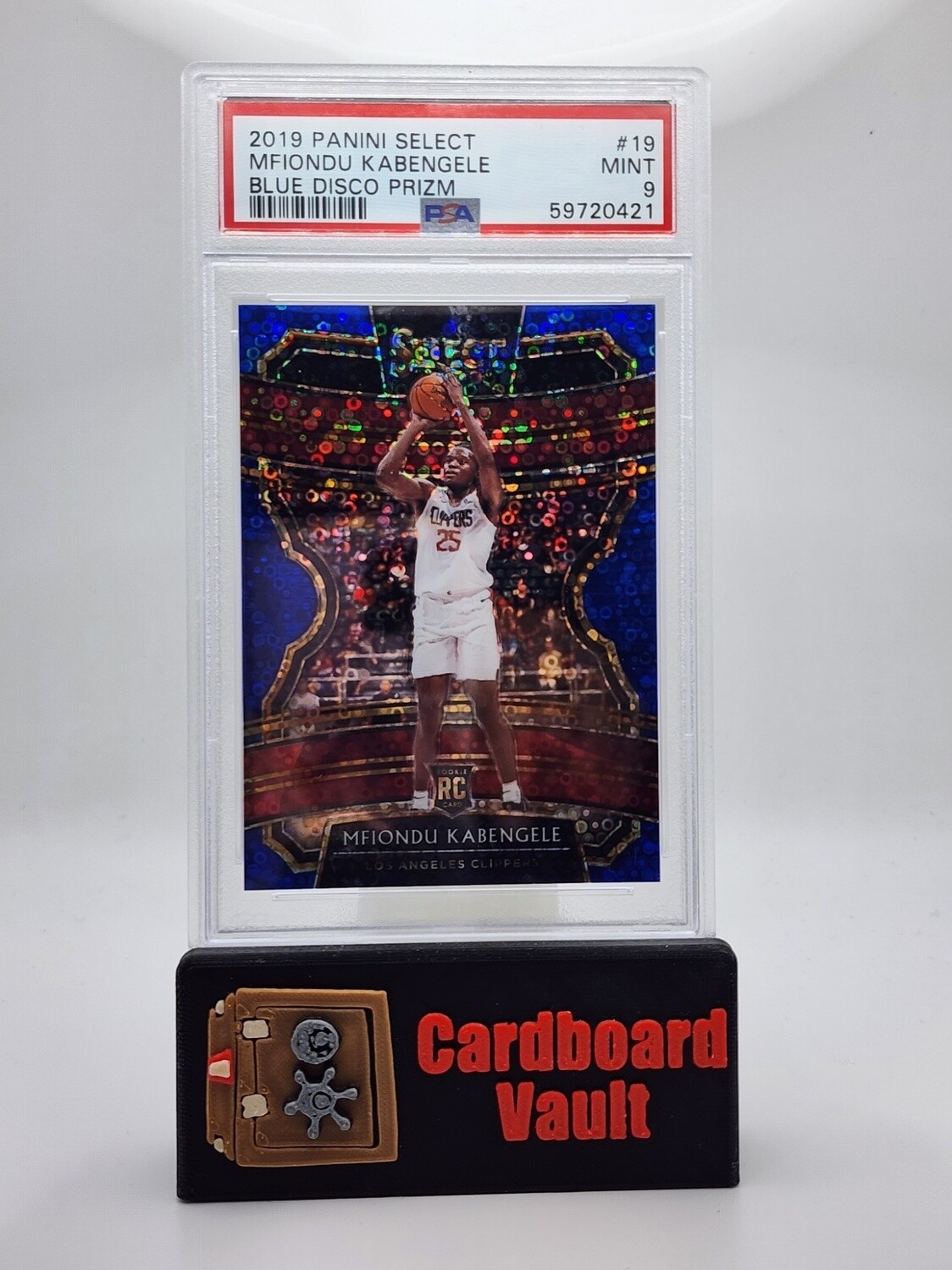 2019 Select Mfiondu Kabengele #19 Blue Disco Prizm 20/25 PSA 9 59720421
