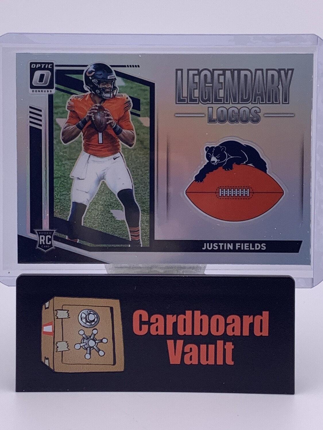 2021 Donruss Optic Legendary Logos Justin Fields #LL-2 Silver Prizm