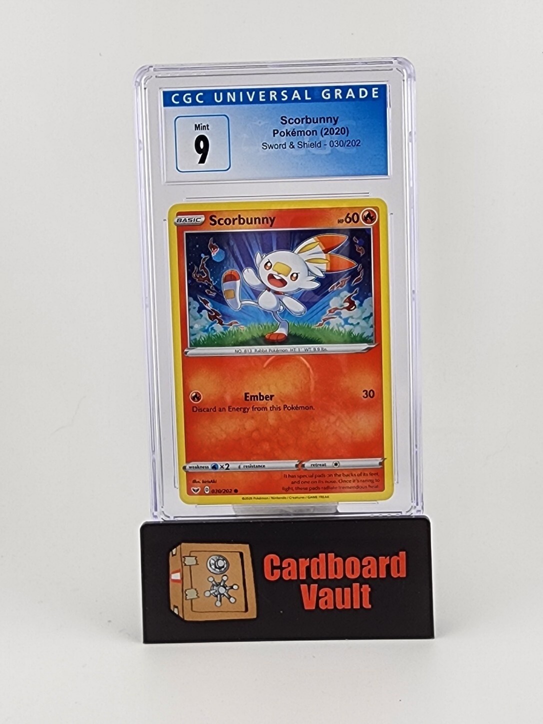 2020 Pokémon Scorbunny  Holo No. 30 CGC 9 3911140101