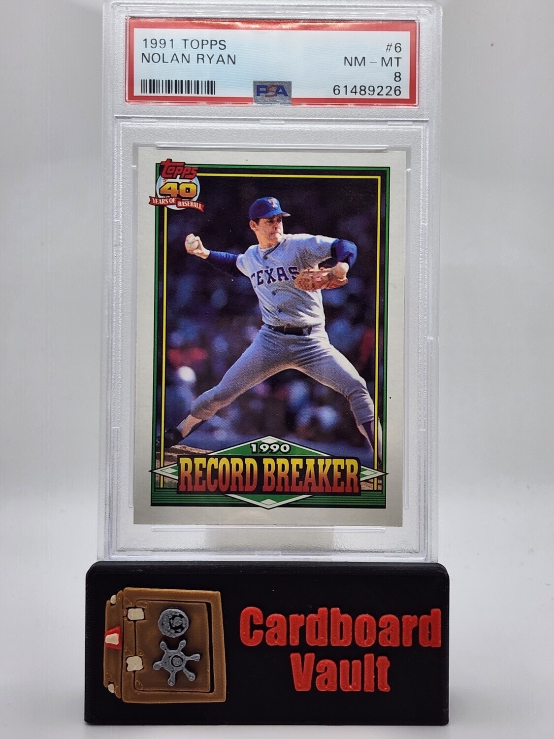 1991 Topps Nolan Ryan No. 6 PSA 8 61489226