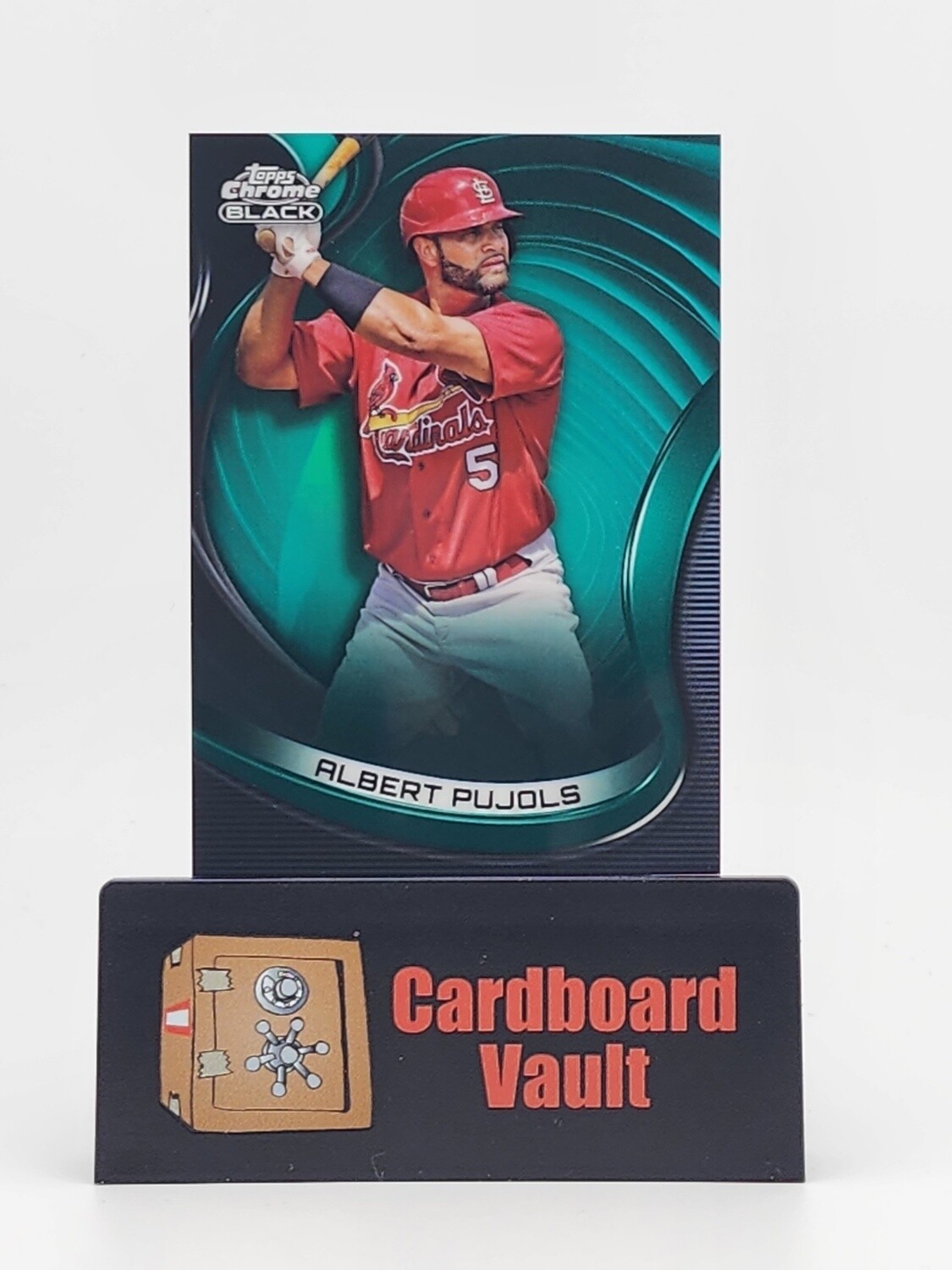 2022 Topps Chrome Black Albert Pujols #13 Green 03/99