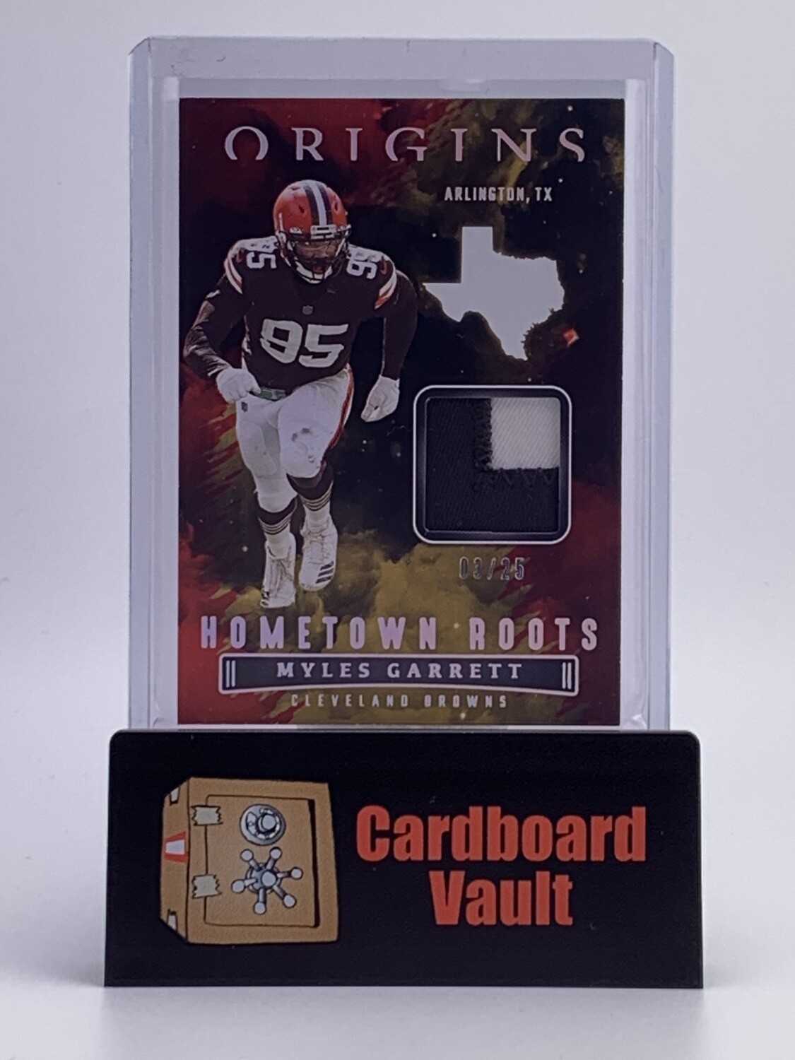 2022 Origins Myles Garrett Hometown Roots Dual Color Patch #HR-MGA 03/25