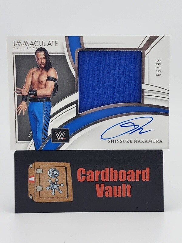 2022 Immaculate Shinsuke Nakamura Patch Autograph #PM-SHN  68/99