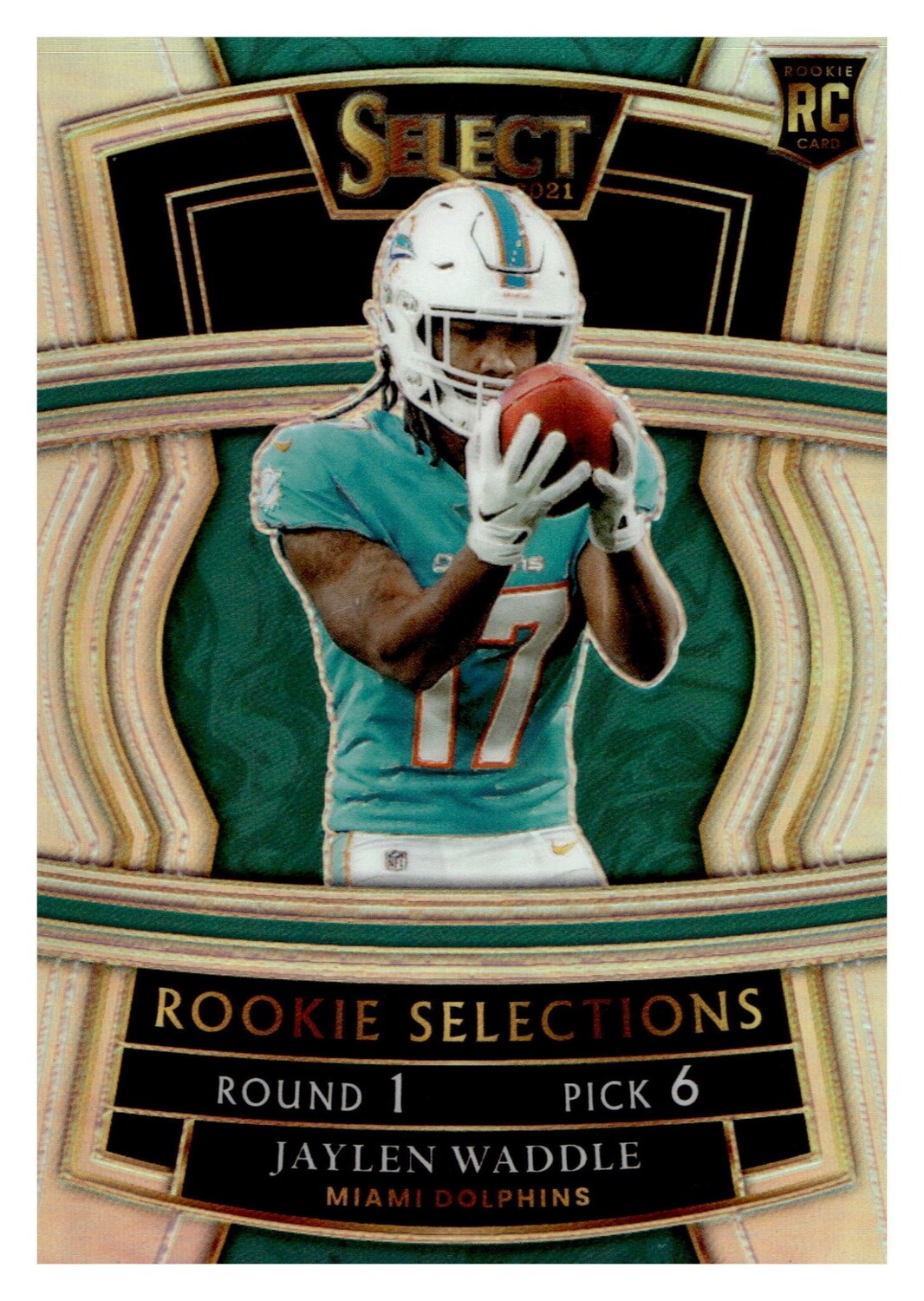 2021 Select Rookie Selections Jaylen Waddle #RS-8 Silver Prizm
